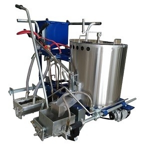 Thermoplastic Line Striping Machine Hand Pushed Bead Distribution